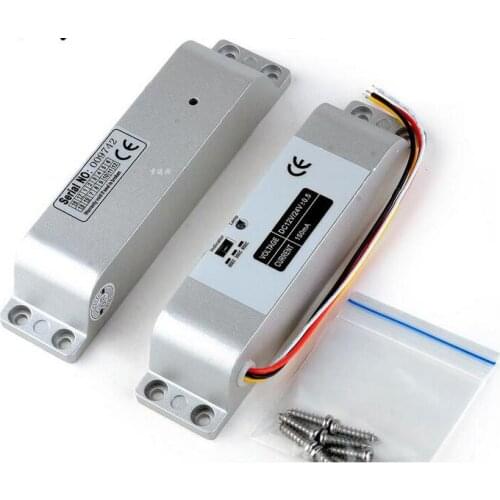 DC 12V electronic electric bolt door lock For glass/ Wooden /metal door waterproof Metal aluminum Side mount