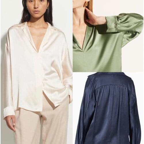EOSEENY Womens Silk Shirts