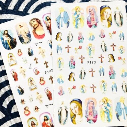 F series Geometric triangle line F-192-193 3d nail art stickers decal template diy nail tool decorations