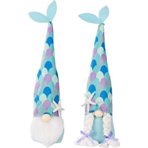 Ocean Cap Gnome Summer Dress-up Faceless Handmade Doll Decor Home Decoration Accessories Decoracion Hogar