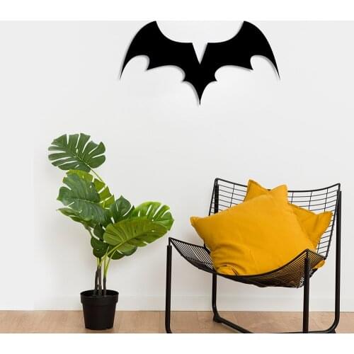 Bat with Open Wings Batman Wall Room Home Accessory Wooden Table 50x26cm