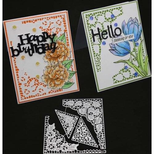 YINISE Metal Cutting Dies For Scrapbooking Stencils Flower Laces DIY Paper Album Cards Making Embossing Folder Die Cuts CUT Mold