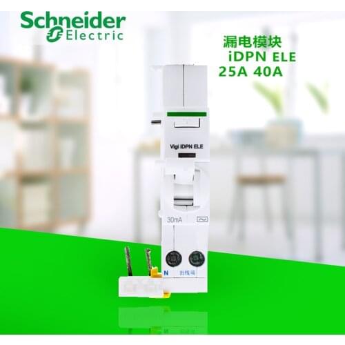 1P+N 25A 40A 30MA 50/60Hz Miniature Circuit Breaker Instantaneous Electronic Residual Current Action Protection Accessory