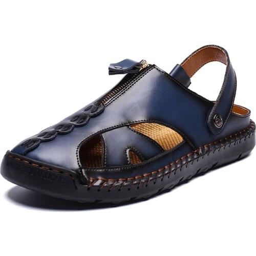 Verano sport romanas genuine rubber uomo sandals-men man 2019 cuero sandalia mens zandalias for sandel hombre ete sandalen 2020