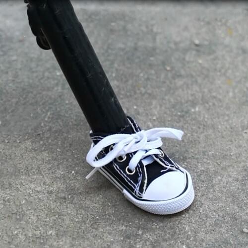 Motorcycle Bicycle Foot Support cute mini Shoes Electric Car Tripod Decor Motorcycle side tripod canvas shoes Tripod cover