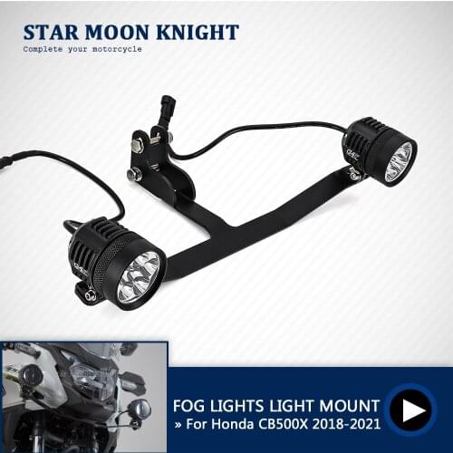 Fit for Honda CB500X CB 500 X 2018 - 2021 Motorcycle Accessories Auxiliary Light Mounting Brackets Driving Lamp Spotlight Holder