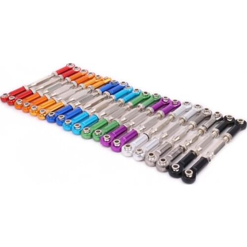 2PCS Alloy Steering Tie Rod For Rc Hobby Model Car 1/10 Himoto Big Foot Monster Truck E10Mtl E10Mt E10Bp Hopup Parts