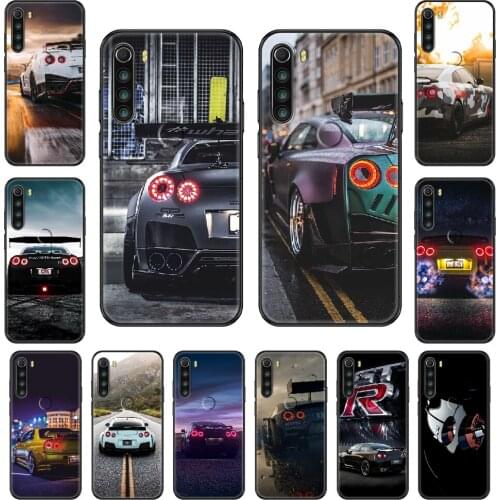 Sport GTR Car Phone case For Xiaomi Redmi Note S2 4 5 6 7 8 A S X Plus Pro black silicone cell cover soft funda trend Etui 3D