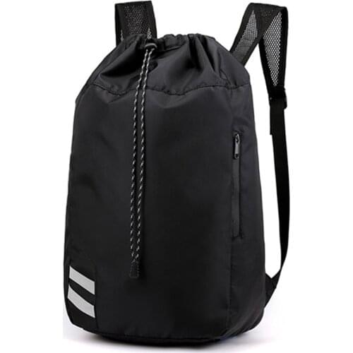 NEW Unisex Sports Backpack Oxford Fabric Bucket Drawstring Waterproof Outdoor Soccer Football Basketball Backpack Bags