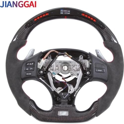 Steering Wheel LED Itlay Alcantara Suitable For Lexus IS 2010 Model