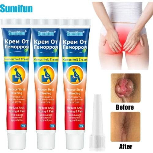 1PC Chinese Patch Health Care 100% Traditional Plant Herbal Powerful Hua Tuo Hemorrhoids Ointment Relieve Anal Pain