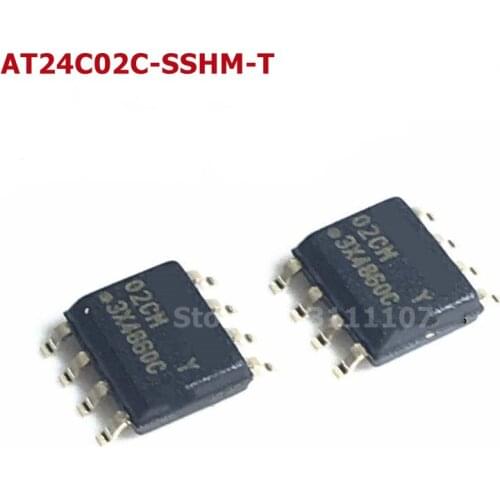 10pcs/lot AT24C02 AT24C02C-SSHM-T 02CM EEPROM 2KB SOP8