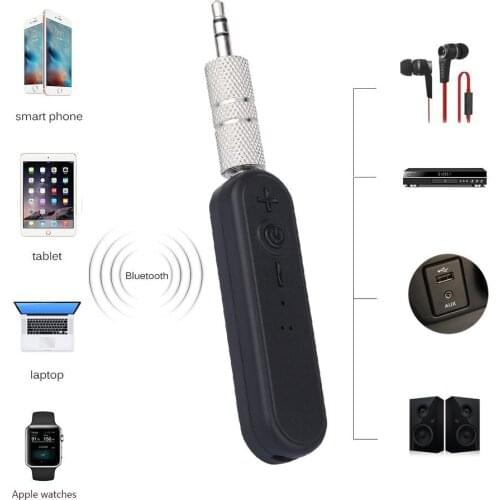 100Sets 3.5mm jack Wireless Bluetooth Music Audio Receiver Adapter Hands free Kit for Speaker Headphone Home Car Stereo