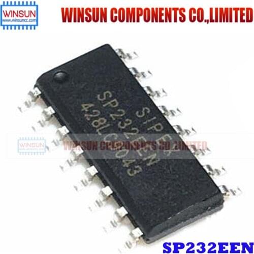 100PCS/LOT SP232EEN SOP16 SP232 RS-232 +5V Brand New