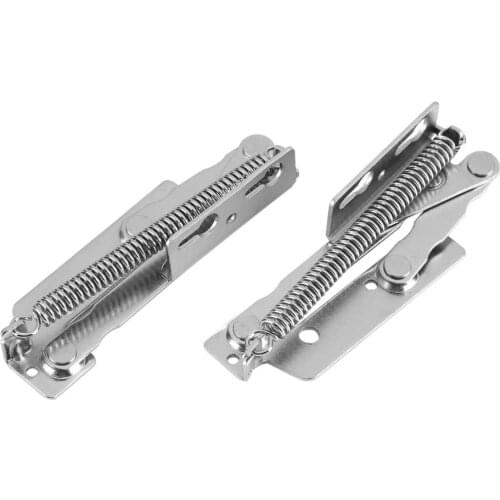 2PCS Hot 2x80 degree Sprung Hinges for Folding Sofa Bed Stainless Steel Cabinet Door Lift Up Flap Top Support Cupboard Kitchen