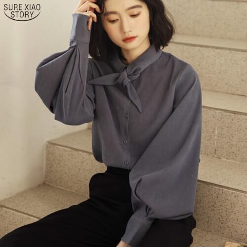 2021 Casual Plus Size Button Cardigan Women Shirt Autumn Cotton Lantern Long Sleeve Blouse Women Elegant Solid Ladies Tops 10471