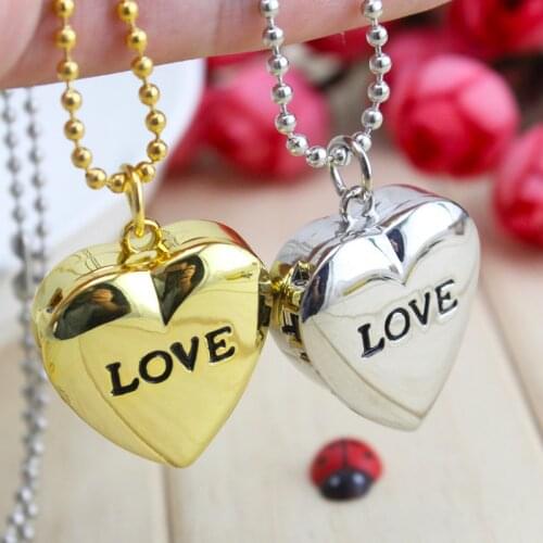 2018cyd women lovers girls quartz heart watch gold sliver flip couples watch students necklace pocket watch Personal jewelry