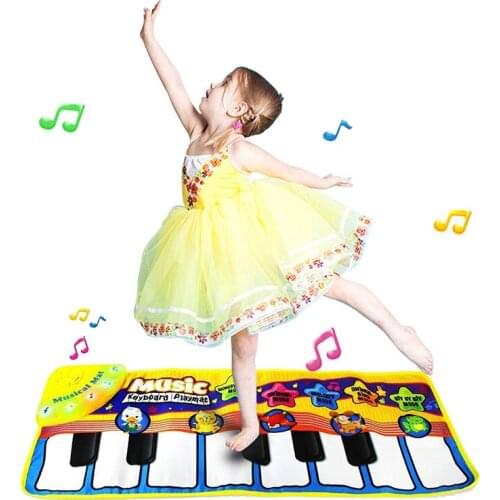 70x30CM Piano Mats Multi-function Electronic Early Educational Learning Recognize Toys Music Carpets Touch Musical Play Mat