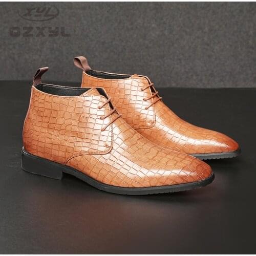 Мужские ботинки челси AIBODUO China At AliExpress