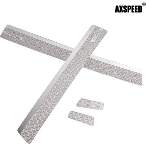 AXSPEED Steel Protector Board Side Skirt Guard Ford for TRX-4 1/10 RC Rock Crawler Car Upgrades Parts
