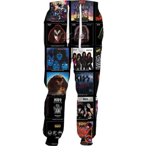 CLOOCL Hip Hop Rock Metal Kiss Band 3D Print Men Women Pants Harajuku Unisex Sweatpants Hip Hop Casual Trousers Drop Shipping