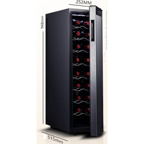 Home Electronic Constant Temperature Glass Wine Cooler Small Stainless Steel Shelf Wine Cooler Refrigerated JC-53ALW