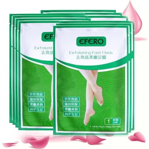 Efero Exfoliating Foot Mask Peeling Feet Mask Remove Dead Skin Cuticle for the Heels Foot Care Sosu Pedicure Socks footPeel Mask