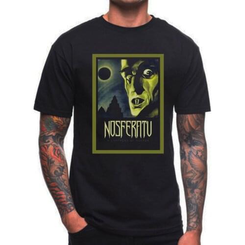 NOSFERATU T SHIRT RETRO VINTAGE GERMAN HORROR FILM MOVIE 1920S VAMPIRE O-Neck Fashion Casual High Quality Print T Shirt