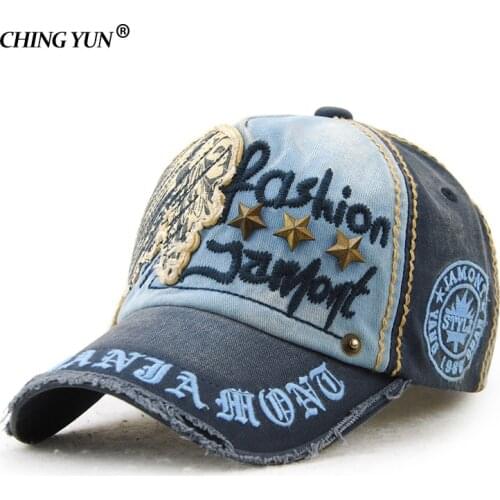 Fashion baseball cap Unisex vintage Hat Hip-Hop casual rivets embroidery sun hat Summer fall cowboy hats wear-resistant canvas