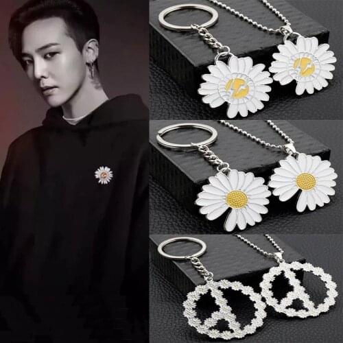 Fashion G-Dragon Daisy Necklaces Trendy Kwon Ji Yong Daisy Chrysanthemum Necklaces jewelry Gift For Friends Fans