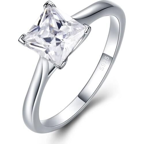 TR1 Round Cut Zirconia Diamond Solitaire Ring Wedding Band Engagement Bridal