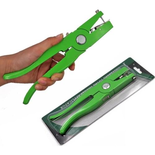 Aluminum Alloy Ear Tag Plier Applicator Puncher Tagger Veterinary Ear Hole Pliers For Livestock Sheep Hog Cattle Cow Ear Tag