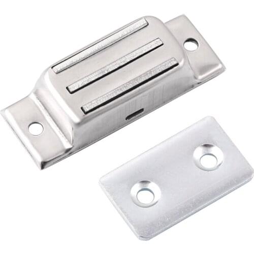 Close The Locks Magnetic Locks for Cabinet Doors Furniture Closet Locks Stainless Steel Kitchen Cabinets 2 Powerful Magnets XD