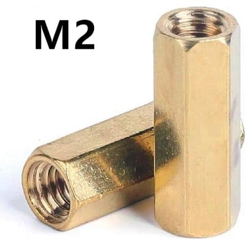 100PCS M2x3/4/5/6/7/8/9/10/11/12/13/14/15/16/18/20/22/30mm Brass Studs Pillars Standoff Spacers Screw Isolation Spacing Screws