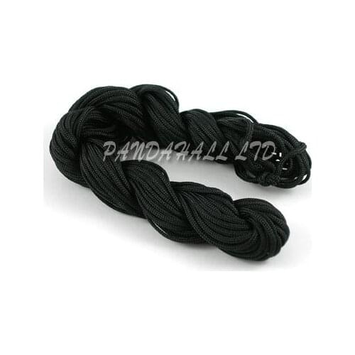 18m long 1.5mm Black Nylon Thread Cord String Strap Material for Jewelry DIY Making