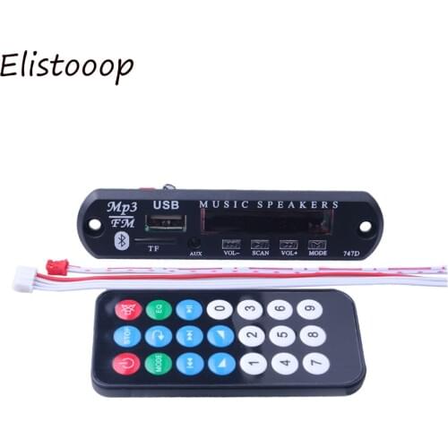 2020 Hot sale Wireless Bluetooth MP3 WMA Decoder Board Audio Module DC 5V 12V 24V USB TF Radio Car Music MP3 For Car Kit