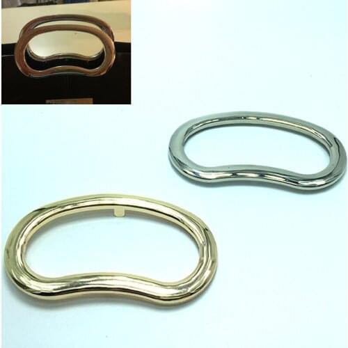 3 1/2 inch (Inner diameter) bag handle ,oval handle ,Supply both Gold and Silver Finish