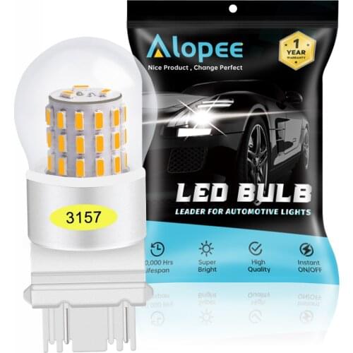 3157 4157 3057A 3156 Amber/Yellow LED Light Bulb AK-3014 39 SMD Car for Turn Signal Light Tail Backup Bulb Parking Lamp 12V-DC