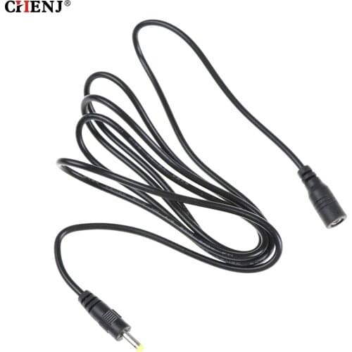 4mm X 1.7mm DC Power Connector Jack Adapter Female + Male Extension Cable Plug 150cm