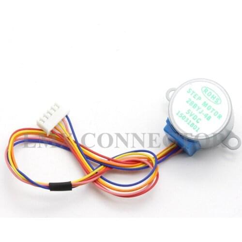 5PCS DC 5V 4-phase 5-wire Stepper Motor 28YBJ-48 Deceleration Stepper Motor Wire Long 25CM Diameter 28mm 28BYJ48