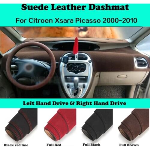 Accessories Car-styling Suede Leather Dashmat Dashboard Cover Dash Mats For Citroen Xsara Picasso 2000 2002 2004 2005 2008 2010