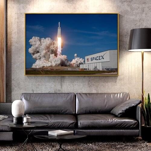 Artcozy Oil Canvas Painting spacex For Home Decoration Wall Art