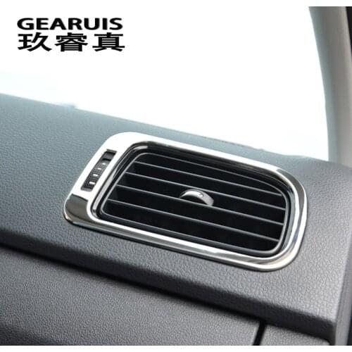 Car styling For Volkswagen vw POLO Trim Accessories Interior Air conditioning Outlet Decoration cover Sticker Auto Accessories