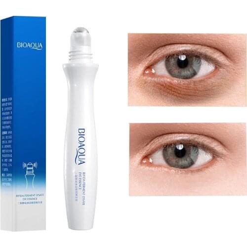 Yeast Eye Serum Roller Massager Eye Patches Skin Care Anti Puffiness Fine Lines Dark Circles Eye Serum