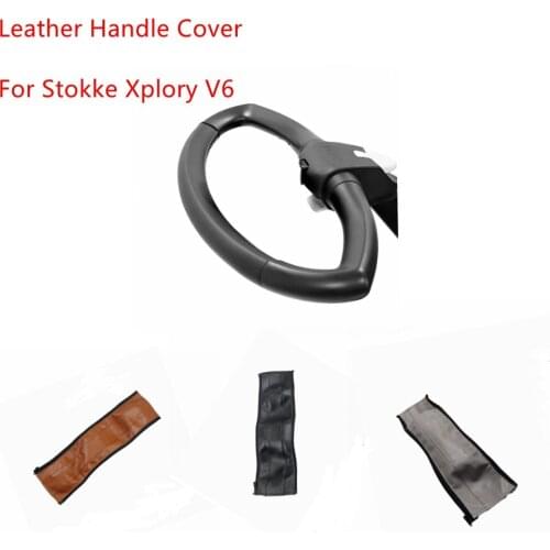 Pu Leather Handle Covers For Stokke Xplory V6 Stroller Pram Bumper Protective Cases Armrest Covers Baby Carriages Accessories