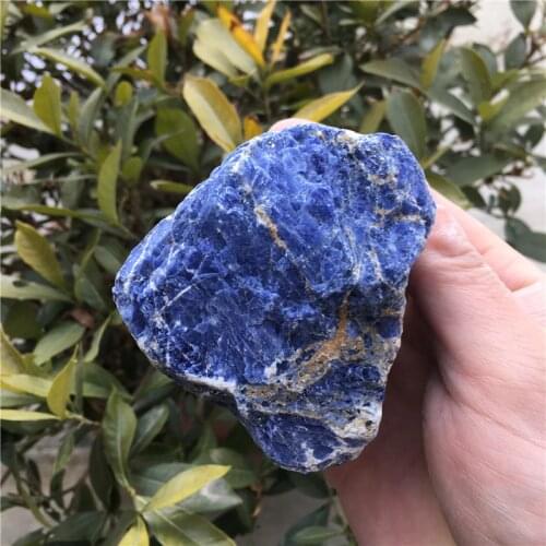 Natural Blue Sodalite Polished gemstone Crystal tumbled stones for healing