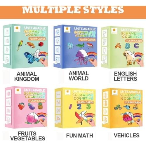 Untearable Scrawling Cognitive Flash Cards