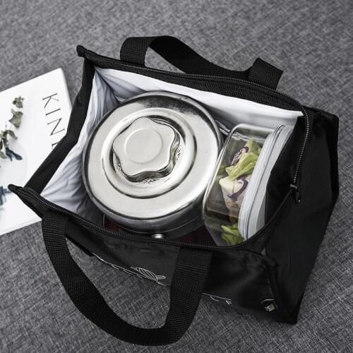 Durable Bento Pouch Thermal Insulated Contracted Style Insulated Lunch Bag Lunch Box,tote Cooler Bag, Lunch Container
