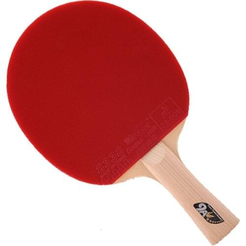 Double fish 9AC 7 PLY carbon fiber table tennis racket paddle loop fast attack offensive horizontal grip with PU hard case bag