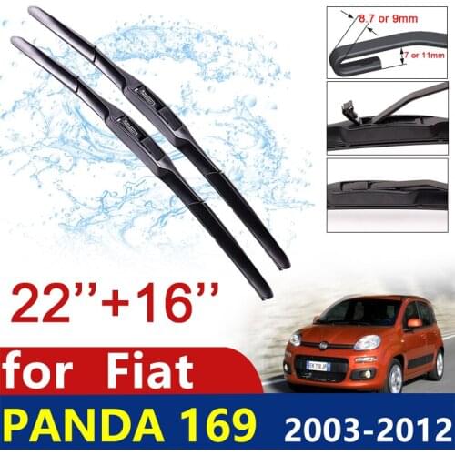 For Fiat Panda 169 2003~2012 2004 2005 2006 2007 2008 2009 2010 2011 Front Windshield Wipers Car Wiper Blade Car Accessories